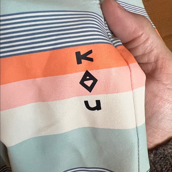 KAVU Ensenada Stripe Midi Athletic Outdoor Athleisure Dress Pocket Sleeveless XL - Picture 7 of 9